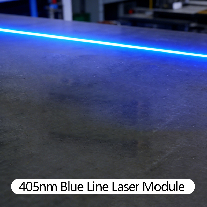 Industrial Laser Line Generator - D12X45mm Фокусируемая 405nm синяя линия 5