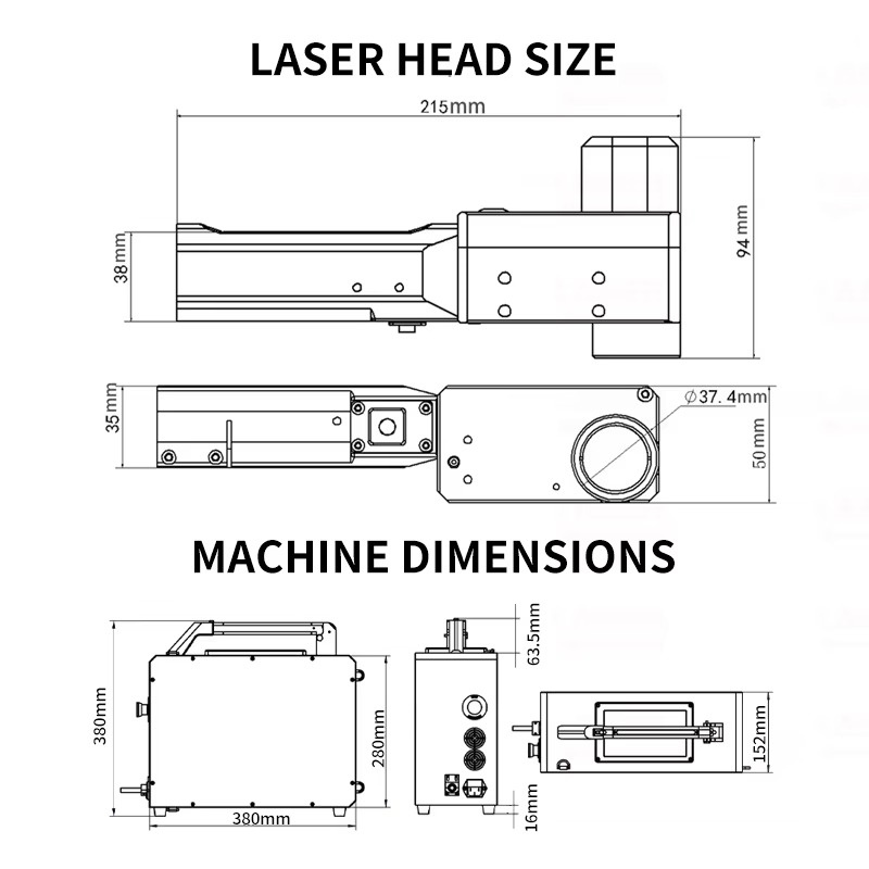 Портативный ручной лазерный оч – обзор и цена Industrial Laser Machine Price